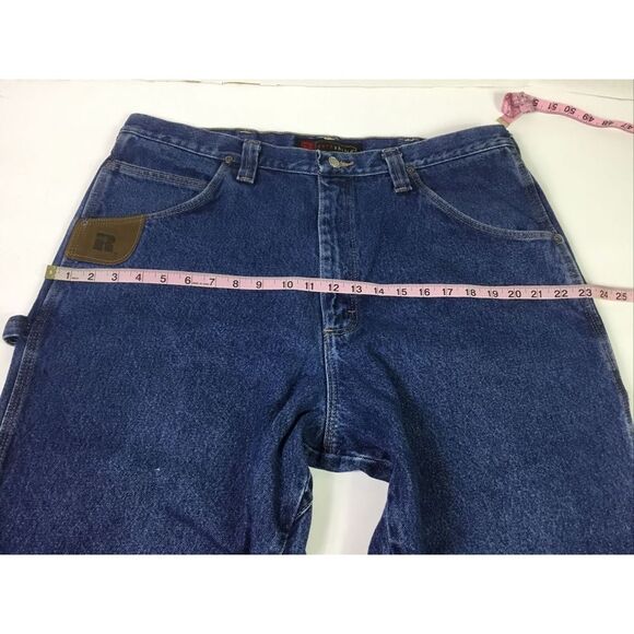 Riggs Dura Shield Mens Carpenter Jeans 38X32 Blue denim Straight legs workwear - Picture 8 of 12